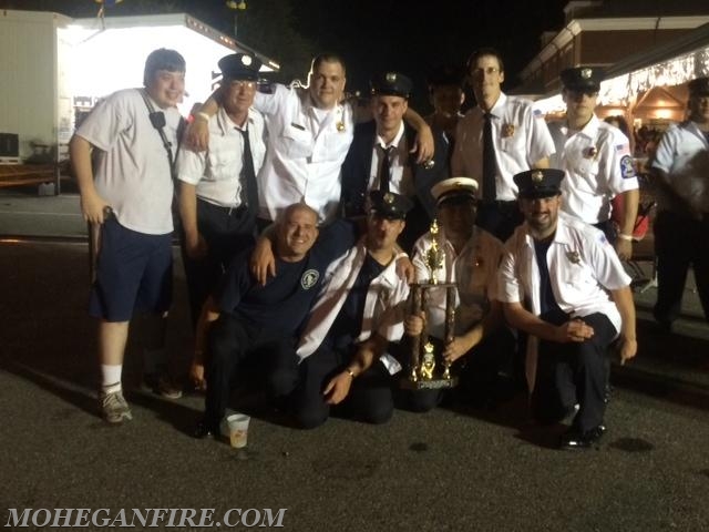 Mohegan FD Wins 2nd Place 21-30 Members At Mahopac FD 100th Anniversary Parade 8/23/14